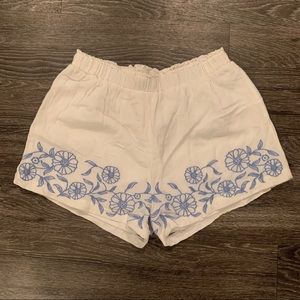 EUC White Cotton Shorts